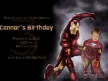 23 Free Printable Iron Man Birthday Invitation Template Download with Iron Man Birthday Invitation Template