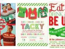 23 Free Printable Ugly Sweater Holiday Party Invitation Template for Ms Word with Ugly Sweater Holiday Party Invitation Template