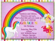 23 How To Create Rainbow Birthday Invitation Template for Ms Word with Rainbow Birthday Invitation Template