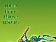 23 The Best Ninja Turtle Birthday Invitation Template With Stunning Design for Ninja Turtle Birthday Invitation Template