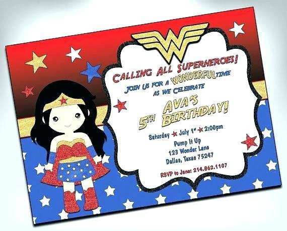 23 The Best Wonder Woman Birthday Invitation Template Maker for Wonder Woman Birthday Invitation Template