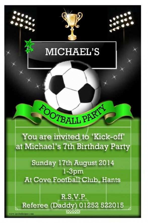 24 Best Football Party Invitation Template Uk Templates for Football Party Invitation Template Uk