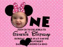 24 Best Minnie Mouse Birthday Invitation Template Layouts by Minnie Mouse Birthday Invitation Template