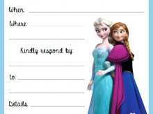 Party Invitation Template Frozen