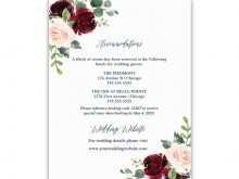 24 Create Wedding Invitation Template Burgundy Maker for Wedding Invitation Template Burgundy