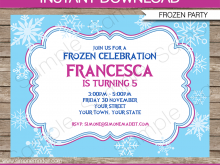 24 Creative Frozen Party Invitation Template Download Layouts by Frozen Party Invitation Template Download