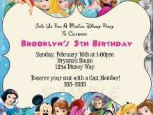 24 Customize Birthday Invitation Template Disney Now by Birthday Invitation Template Disney
