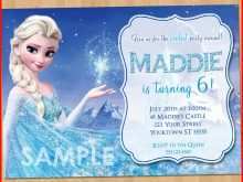 Frozen Invitation Blank Template