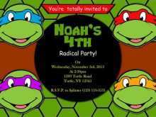 24 Customize Ninja Turtle Birthday Invitation Template PSD File with Ninja Turtle Birthday Invitation Template