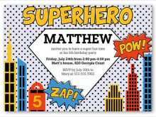 24 Customize Superman Birthday Invitation Template Maker for Superman Birthday Invitation Template