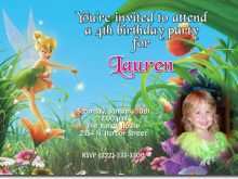 24 Customize Tinkerbell Birthday Invitation Template For Free by Tinkerbell Birthday Invitation Template