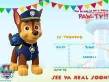 24 Free Printable Paw Patrol Party Invitation Template Templates for Paw Patrol Party Invitation Template