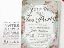 24 Free Printable Tea Party Invitation Template Now with Tea Party Invitation Template