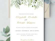 24 How To Create Leaves Wedding Invitation Template With Stunning Design with Leaves Wedding Invitation Template