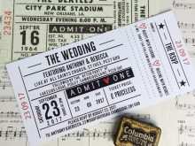 24 Printable Concert Ticket Wedding Invitation Template in Photoshop for Concert Ticket Wedding Invitation Template