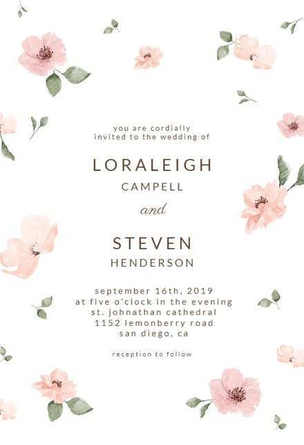 24 Standard Cherry Blossom Wedding Invitation Template Download with Cherry Blossom Wedding Invitation Template
