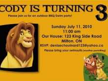 24 Visiting Free Lion King Birthday Invitation Template in Photoshop by Free Lion King Birthday Invitation Template