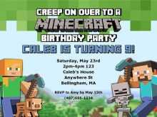 25 Adding Minecraft Birthday Invitation Template Layouts by Minecraft Birthday Invitation Template