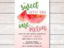 25 Best One In A Melon Birthday Invitation Template Layouts with One In A Melon Birthday Invitation Template