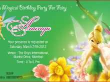 25 Blank Tinkerbell Birthday Invitation Template Now by Tinkerbell Birthday Invitation Template