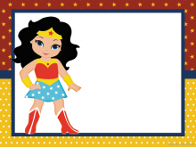 25 Blank Wonder Woman Birthday Invitation Template Free Templates with Wonder Woman Birthday Invitation Template Free