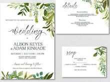25 Creating Wedding Invitation Template Greenery Templates for Wedding Invitation Template Greenery