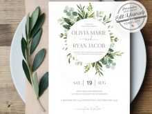 25 Customize Botanical Wedding Invitation Template PSD File by Botanical Wedding Invitation Template