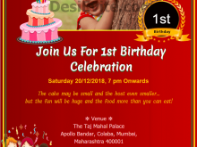 25 Customize Our Free Example Of Invitation Card For 1St Birthday Templates with Example Of Invitation Card For 1St Birthday