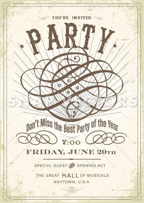 25 Customize Vintage Party Invitation Template Download for Vintage Party Invitation Template