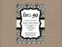 25 Format 40 Year Birthday Invitation Template Download by 40 Year Birthday Invitation Template