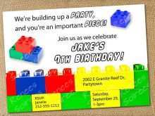 25 Free Lego Party Invitation Template for Ms Word by Lego Party Invitation Template