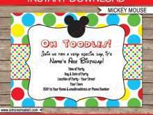 25 How To Create Editable Mickey Mouse Birthday Invitation Template Templates by Editable Mickey Mouse Birthday Invitation Template