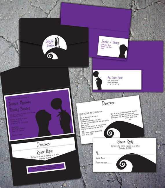 26 Creating Nightmare Before Christmas Wedding Invitation Template Maker for Nightmare Before Christmas Wedding Invitation Template