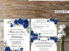 26 Creating Wedding Invitation Template Royal Blue in Word with Wedding Invitation Template Royal Blue