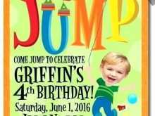 26 Creative Jump Birthday Invitation Template With Stunning Design for Jump Birthday Invitation Template