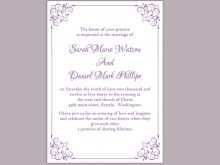Wedding Invitation Templates Violet