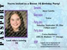 26 Free Passport Birthday Invitation Template Free Now with Passport Birthday Invitation Template Free