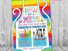 26 Free Printable Paint Party Invitation Template Free Now by Paint Party Invitation Template Free