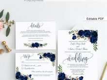26 Printable Wedding Invitation Template Blue Photo for Wedding Invitation Template Blue