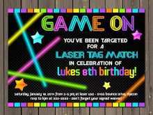 26 The Best Birthday Invitation Template Laser Tag Now for Birthday Invitation Template Laser Tag
