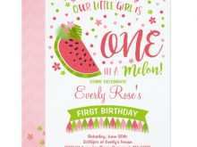 27 Best One In A Melon Birthday Invitation Template For Free by One In A Melon Birthday Invitation Template