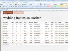 27 Best Wedding Invitation Tracker Template Layouts with Wedding Invitation Tracker Template
