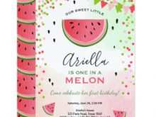 27 Blank One In A Melon Birthday Invitation Template Download by One In A Melon Birthday Invitation Template