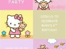 27 Create Hello Kitty Birthday Invitation Card Template Free Photo for Hello Kitty Birthday Invitation Card Template Free