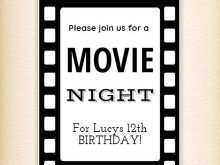 27 Create Movie Night Party Invitation Template Free For Free by Movie Night Party Invitation Template Free