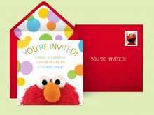 27 Customize Our Free Elmo Birthday Invitation Template Formating by Elmo Birthday Invitation Template