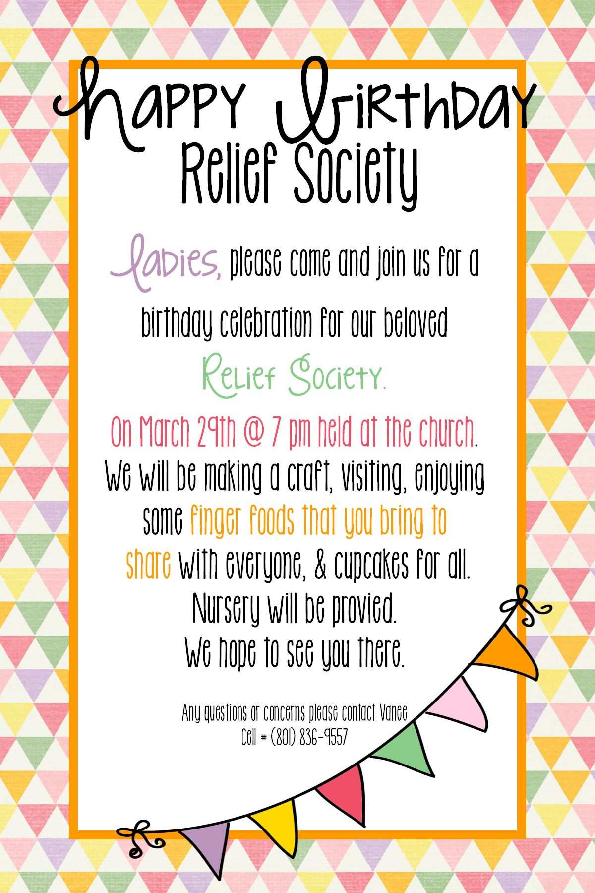 27 Customize Our Free Relief Society Birthday Invitation Template Photo with Relief Society Birthday Invitation Template