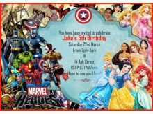 27 Customize Princess And Superhero Party Invitation Template PSD File for Princess And Superhero Party Invitation Template