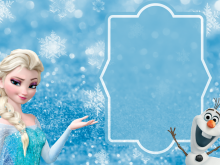 27 Format Birthday Invitation Template Frozen in Photoshop with Birthday Invitation Template Frozen