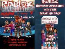 27 Format Roblox Birthday Invitation Template For Free for Roblox Birthday Invitation Template